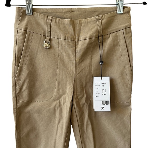 NWT DAILY SPORTS MAGIC GOLF PANTS 6 TAN STRAIGHT LEG STRETCH MINIMALIST - Picture 2 of 11